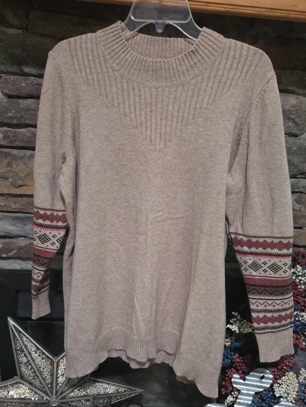 Evolution By Cyrus 3/4Sleeve Sweater Sz 1X